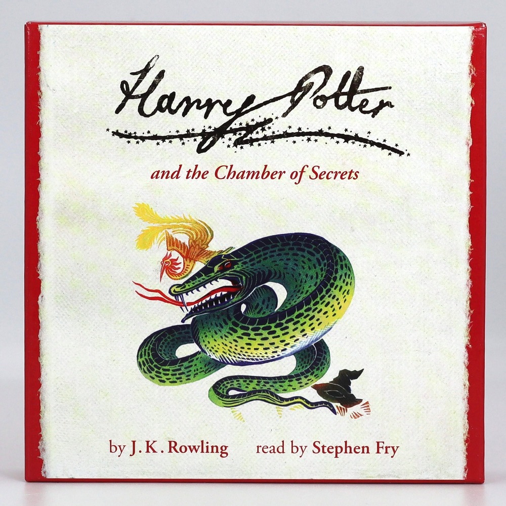 Harry Potter Chamber of Secrets Audiobook Stephen Fry 8 CD Set Bloomsbury Red